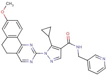 5-cyclopropyl-1-(8-methoxy-5,6-dihydrobenzo[h]quinazolin-2-yl)-N-(3-pyridinylmethyl)-1H-pyrazole-4-carboxamide