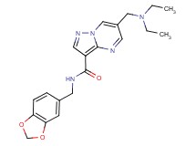 N-(1,3-benzodioxol-5-ylmethyl)-6-[(diethylamino)methyl]pyrazolo[1,5-a]pyrimidine-3-carboxamide