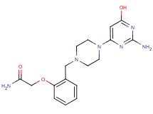 2-(2-{[4-(2-amino-6-hydroxypyrimidin-4-yl)piperazin-1-yl]methyl}phenoxy)acetamide