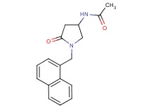 N-[1-(1-naphthylmethyl)-5-oxo-3-pyrrolidinyl]acetamide