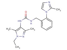 N-(1-ethyl-3,5-dimethyl-1H-pyrazol-4-yl)-N'-[2-(2-methyl-1H-imidazol-1-yl)benzyl]urea