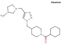 (3R)-1-[(1-{[1-(cyclohexylcarbonyl)-4-piperidinyl]methyl}-1H-1,2,3-triazol-4-yl)methyl]-3-pyrrolidinamine bis(trifluoroacetate)