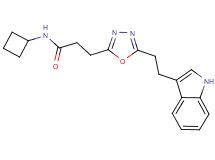 N-cyclobutyl-3-{5-[2-(1H-indol-3-yl)ethyl]-1,3,4-oxadiazol-2-yl}propanamide