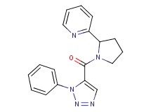 2-{1-[(1-phenyl-1H-1,2,3-triazol-5-yl)carbonyl]pyrrolidin-2-yl}pyridine
