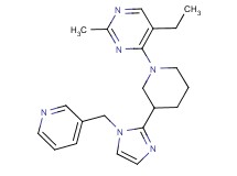 5-ethyl-2-methyl-4-{3-[1-(3-pyridinylmethyl)-1H-imidazol-2-yl]-1-piperidinyl}pyrimidine