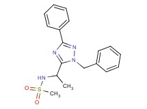 N-[1-(1-benzyl-3-phenyl-1H-1,2,4-triazol-5-yl)ethyl]methanesulfonamide