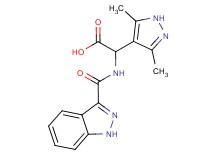 (3,5-dimethyl-1H-pyrazol-4-yl)[(1H-indazol-3-ylcarbonyl)amino]acetic acid