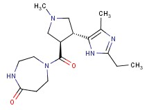 1-{[(3R*,4R*)-4-(2-ethyl-4-methyl-1H-imidazol-5-yl)-1-methylpyrrolidin-3-yl]carbonyl}-1,4-diazepan-5-one