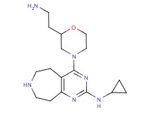 4-[2-(2-aminoethyl)morpholin-4-yl]-N-cyclopropyl-6,7,8,9-tetrahydro-5H-pyrimido[4,5-d]azepin-2-amine