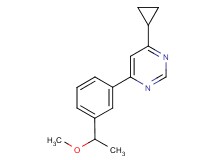 4-cyclopropyl-6-[3-(1-methoxyethyl)phenyl]pyrimidine