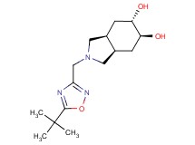 (3aR*,5S*,6S*,7aS*)-2-[(5-tert-butyl-1,2,4-oxadiazol-3-yl)methyl]octahydro-1H-isoindole-5,6-diol