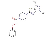 1,3-dimethyl-5-[4-(phenoxyacetyl)piperazin-1-yl]-1H-pyrazolo[3,4-d][1,3]thiazole