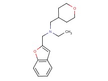(1-benzofuran-2-ylmethyl)ethyl(tetrahydro-2H-pyran-4-ylmethyl)amine