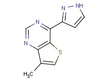 7-methyl-4-(1H-pyrazol-3-yl)thieno[3,2-d]pyrimidine