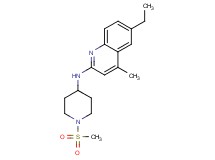 6-ethyl-4-methyl-N-[1-(methylsulfonyl)piperidin-4-yl]quinolin-2-amine