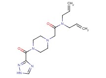 N,N-diallyl-2-[4-(1H-1,2,4-triazol-3-ylcarbonyl)piperazin-1-yl]acetamide