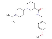 1'-isopropyl-N-(4-methoxybenzyl)-1,4'-bipiperidine-3-carboxamide