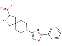 8-(5-phenyl-1,2,4-oxadiazol-3-yl)-2,8-diazaspiro[4.5]decane-3-carboxylic acid