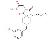 methyl [8-(3-hydroxybenzyl)-1-(2-methoxyethyl)-2,4-dioxo-1,3,8-triazaspiro[4.5]dec-3-yl]acetate