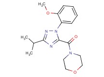 4-{[3-isopropyl-1-(2-methoxyphenyl)-1H-1,2,4-triazol-5-yl]carbonyl}morpholine