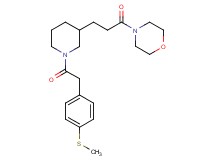 4-[3-(1-{[4-(methylthio)phenyl]acetyl}-3-piperidinyl)propanoyl]morpholine