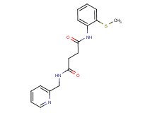 N-[2-(methylthio)phenyl]-N'-(pyridin-2-ylmethyl)succinamide