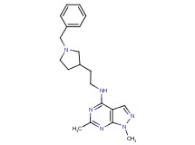 N-[2-(1-benzyl-3-pyrrolidinyl)ethyl]-1,6-dimethyl-1H-pyrazolo[3,4-d]pyrimidin-4-amine