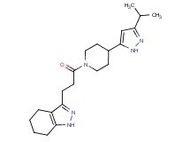3-{3-[4-(3-isopropyl-1H-pyrazol-5-yl)piperidin-1-yl]-3-oxopropyl}-4,5,6,7-tetrahydro-1H-indazole