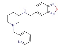 N-(2,1,3-benzoxadiazol-5-ylmethyl)-1-(2-pyridinylmethyl)-3-piperidinamine