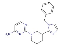 2-[3-(1-benzyl-1H-imidazol-2-yl)-1-piperidinyl]-4-pyrimidinamine