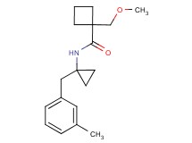 1-(methoxymethyl)-N-[1-(3-methylbenzyl)cyclopropyl]cyclobutanecarboxamide