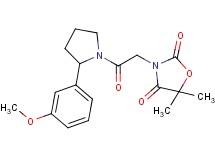 3-{2-[2-(3-methoxyphenyl)pyrrolidin-1-yl]-2-oxoethyl}-5,5-dimethyl-1,3-oxazolidine-2,4-dione
