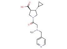 (3S*,4S*)-4-cyclopropyl-1-[N-methyl-N-(4-pyridinylmethyl)glycyl]-3-pyrrolidinecarboxylic acid