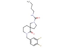 N-butyl-7-(3,4-difluorobenzyl)-6-oxo-2,7-diazaspiro[4.5]decane-2-carboxamide