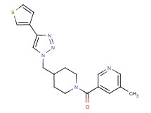 3-methyl-5-[(4-{[4-(3-thienyl)-1H-1,2,3-triazol-1-yl]methyl}-1-piperidinyl)carbonyl]pyridine trifluoroacetate