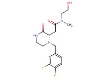 2-[1-(3,4-difluorobenzyl)-3-oxo-2-piperazinyl]-N-(2-hydroxyethyl)-N-methylacetamide