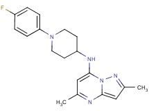 N-[1-(4-fluorophenyl)piperidin-4-yl]-2,5-dimethylpyrazolo[1,5-a]pyrimidin-7-amine