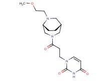 1-{3-[(1R*,5R*)-6-(2-methoxyethyl)-3,6-diazabicyclo[3.2.2]non-3-yl]-3-oxopropyl}-2,4(1H,3H)-pyrimidinedione