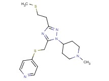4-[({1-(1-methylpiperidin-4-yl)-3-[2-(methylthio)ethyl]-1H-1,2,4-triazol-5-yl}methyl)thio]pyridine