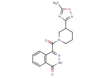 4-{[3-(5-methyl-1,2,4-oxadiazol-3-yl)piperidin-1-yl]carbonyl}phthalazin-1(2H)-one