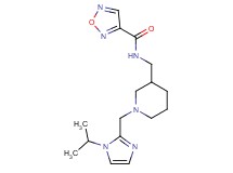 N-({1-[(1-isopropyl-1H-imidazol-2-yl)methyl]piperidin-3-yl}methyl)-1,2,5-oxadiazole-3-carboxamide