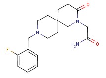 2-[9-(2-fluorobenzyl)-3-oxo-2,9-diazaspiro[5.5]undec-2-yl]acetamide
