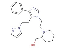 [1-(2-{4-phenyl-5-[2-(1H-pyrazol-1-yl)ethyl]-1H-imidazol-1-yl}ethyl)piperidin-2-yl]methanol