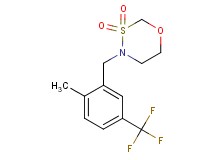 4-[2-methyl-5-(trifluoromethyl)benzyl]-1,3,4-oxathiazinane 3,3-dioxide