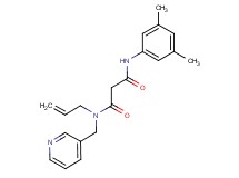 N-allyl-N'-(3,5-dimethylphenyl)-N-(pyridin-3-ylmethyl)malonamide