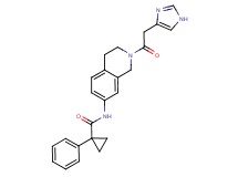 N-[2-(1H-imidazol-4-ylacetyl)-1,2,3,4-tetrahydroisoquinolin-7-yl]-1-phenylcyclopropanecarboxamide