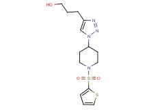 3-{1-[1-(2-thienylsulfonyl)piperidin-4-yl]-1H-1,2,3-triazol-4-yl}propan-1-ol