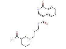 N-{3-[3-(aminocarbonyl)piperidin-1-yl]propyl}-1-oxo-1,2-dihydroisoquinoline-4-carboxamide