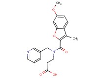 N-[(6-methoxy-3-methyl-1-benzofuran-2-yl)carbonyl]-N-(3-pyridinylmethyl)-beta-alanine