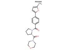 4-{1-[4-(5-methyl-2-furyl)benzoyl]-L-prolyl}morpholine